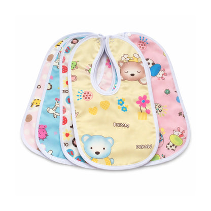 bavoir bébé imperméable lot motifs animaux colorés bavette repas bébé étanche doux facile à nettoyer