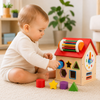 Maison d'activités en bois Montessori – Jouet d'éveil éducatif
