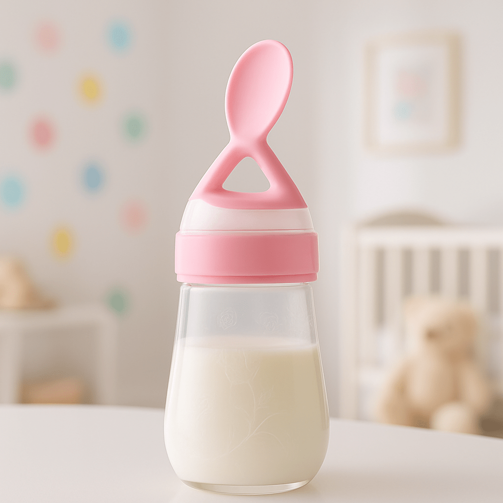  Biberon cuillère en silicone pour bébé - Cigogne et bébé