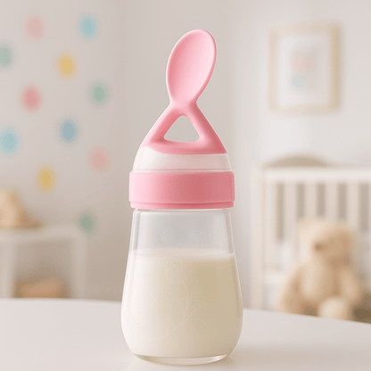  Biberon cuillère en silicone pour bébé - Cigogne et bébé