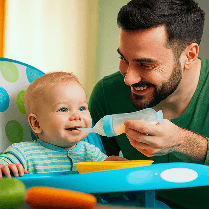  Biberon cuillère en silicone pour bébé - Cigogne et bébé