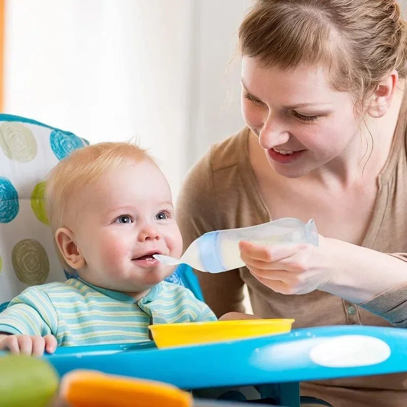  Biberon cuillère en silicone pour bébé - Cigogne et bébé