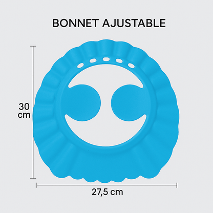 Bonnet de bain bébé - Cigogne et bébé