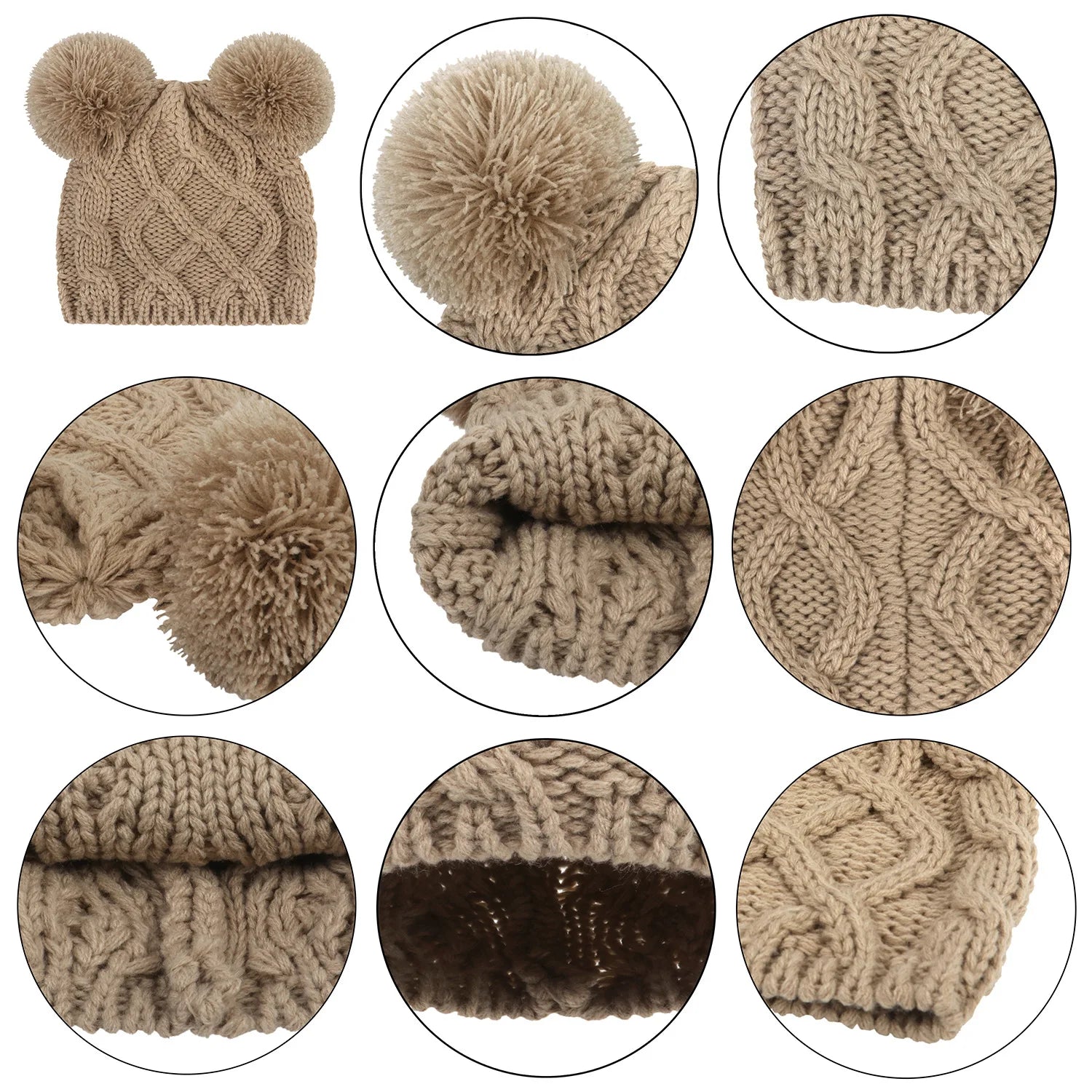 Bonnet pour nouveau - né - Cigogne et bébé