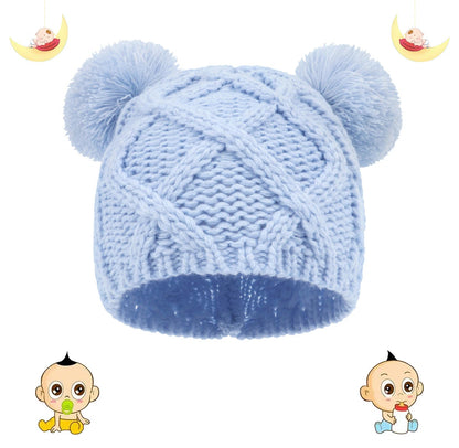 Bonnet pour nouveau - né - Cigogne et bébé