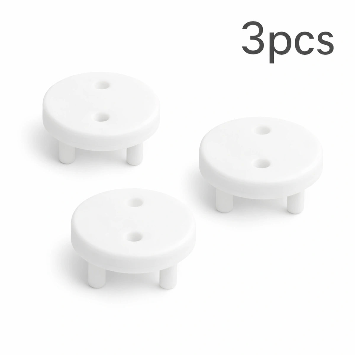 Bouchons de prise de sécurité pour bébé – lot de 3 cache-prises blancs anti-électrocution