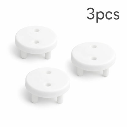 Bouchons de prise de sécurité pour bébé – lot de 3 cache-prises blancs anti-électrocution