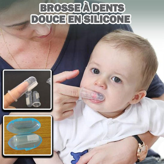 Brosse à dent bébé - Cigogne et bébé