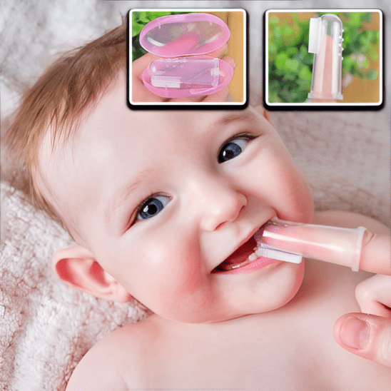 Brosse à dent bébé - Cigogne et bébé