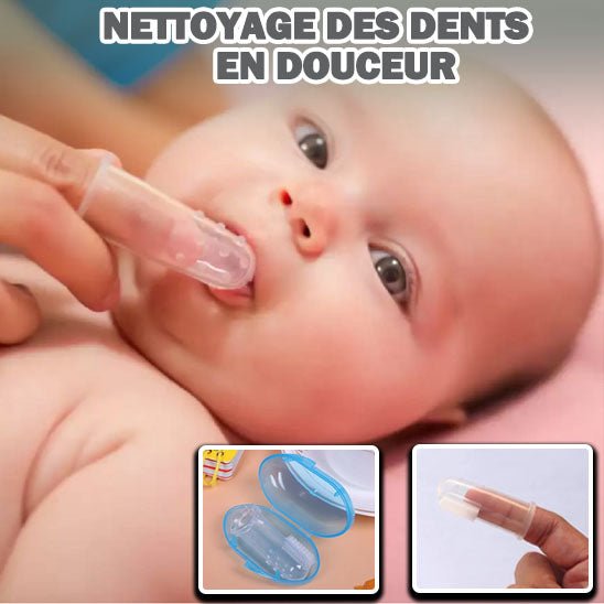 Brosse à dent bébé - Cigogne et bébé