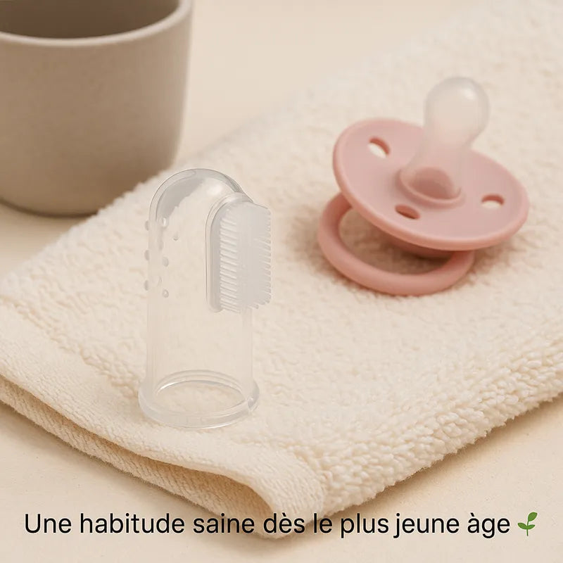 brosse à dents en silicone pour bébé hygiène saine