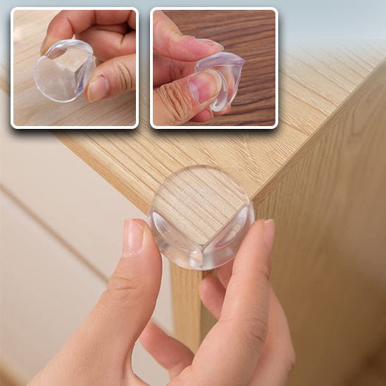 Cache coin de table bébé - Cigogne et bébé
