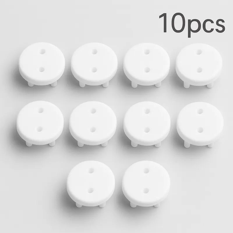Lot de 10 cache-prises blancs pour bébé, protection électrique sécurisée et discrète