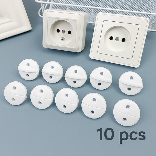 Cache-prise bébé blanc, lot de 10 pièces, sécurité domestique