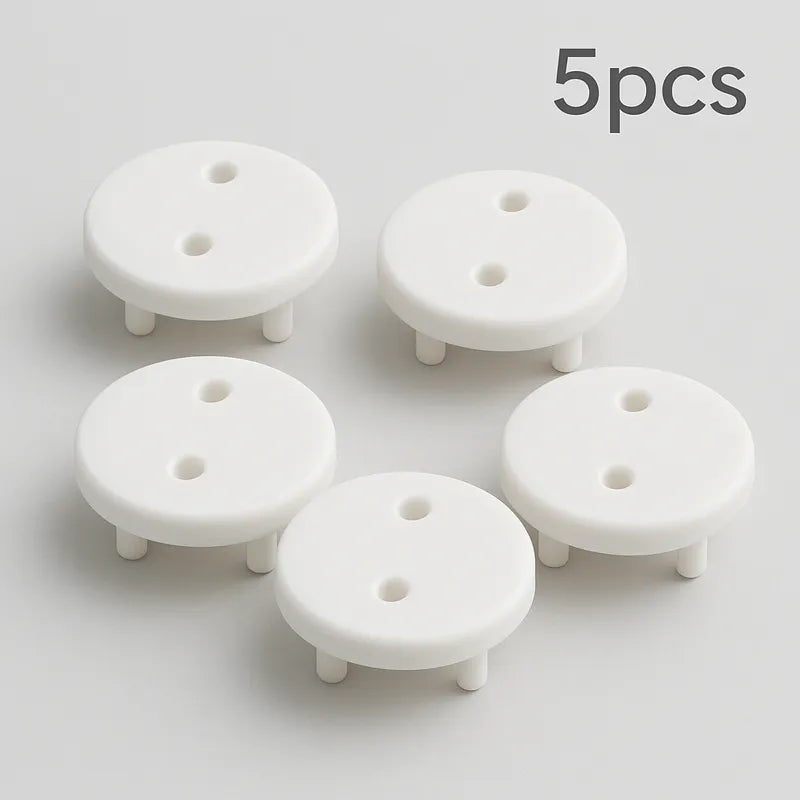 Lot de 5 cache-prises blancs pour sécuriser les prises électriques et protéger bébé