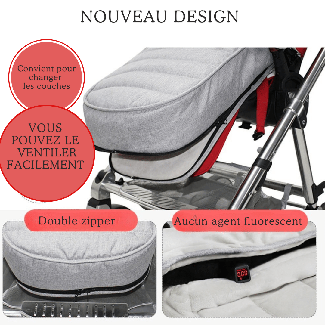 Chancelière | poussette - Cigogne et bébé