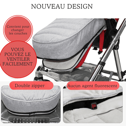 Chancelière | poussette - Cigogne et bébé