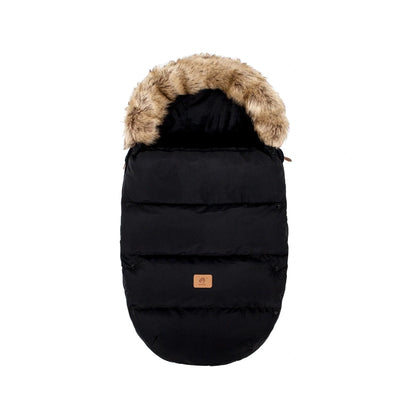 Chancelière poussette hiver noire universelle pour bébé, protection froid et vent,