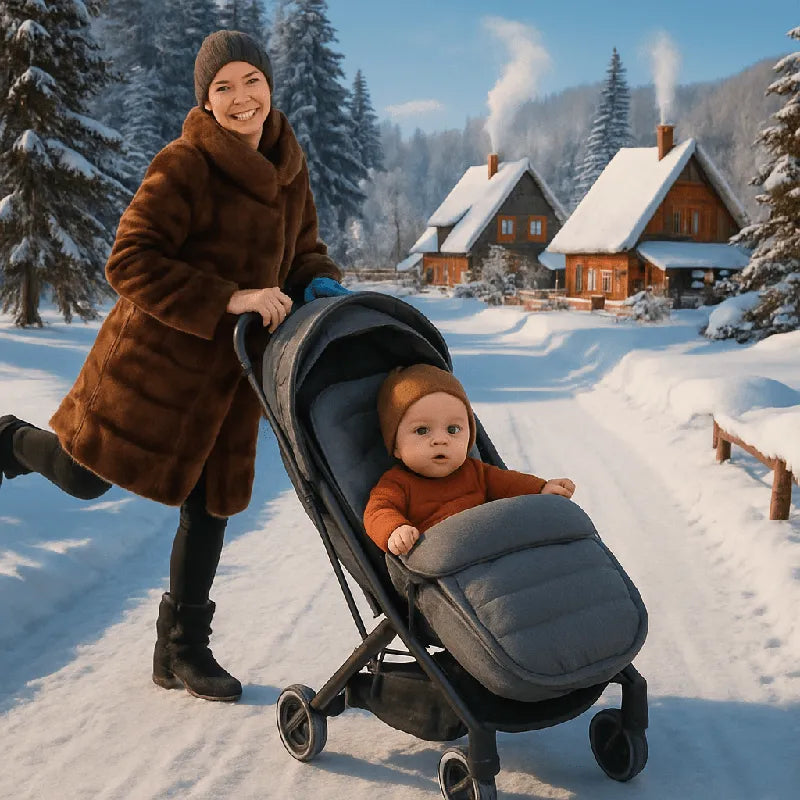 Chancelière poussette chaude pour bébé en hiver