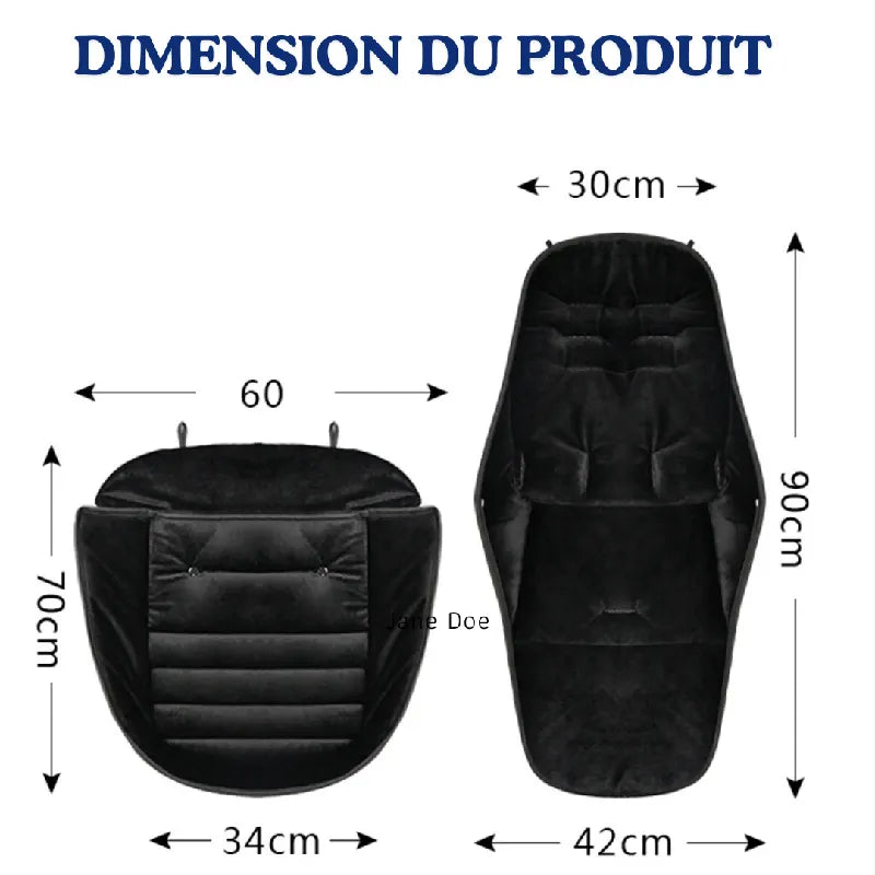 Dimensions chancelière poussette bébé 90 cm universelle