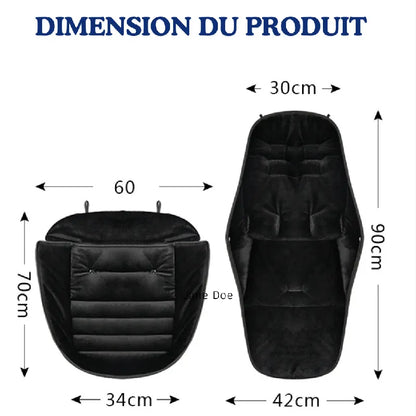 Dimensions chancelière poussette bébé 90 cm universelle