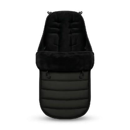 Chancelière poussette noire élégante et pratique pour hiver