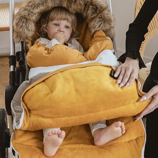 Chancelière | poussette universelle - Cigogne et bébé
