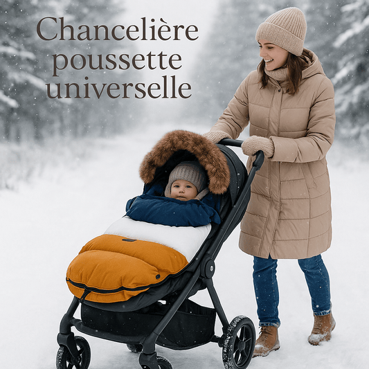 Chancelière | poussette universelle - Cigogne et bébé
