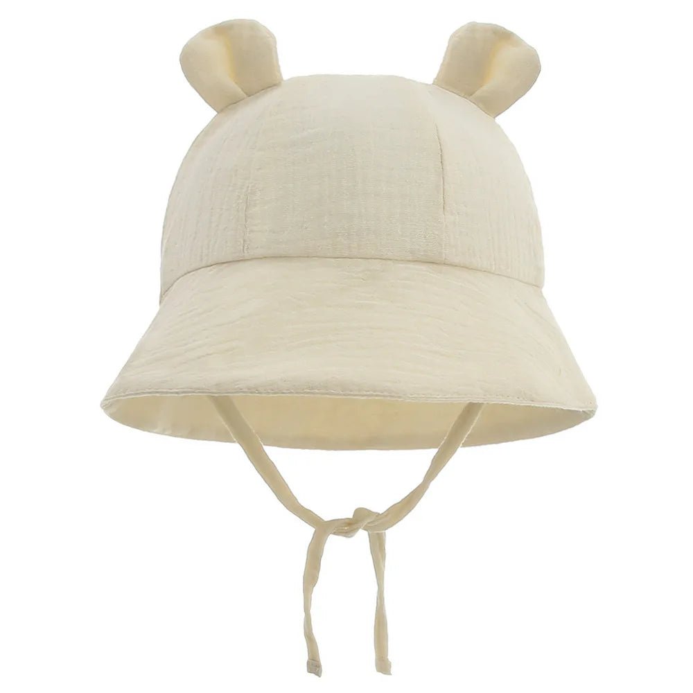 Chapeau bebe | en mousseline - Cigogne et bébé