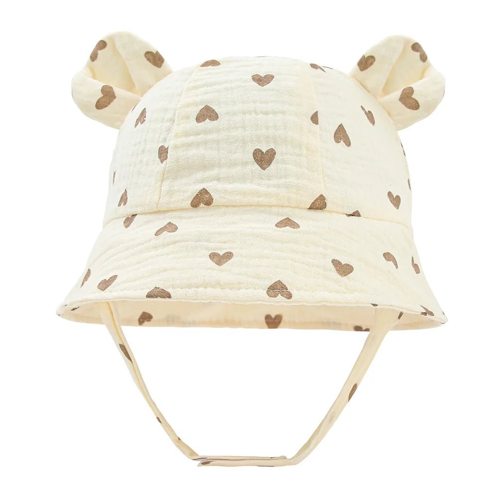 Chapeau bebe | en mousseline - Cigogne et bébé