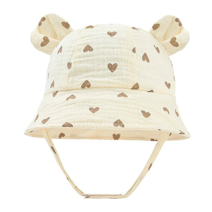 Chapeau bebe | en mousseline - Cigogne et bébé