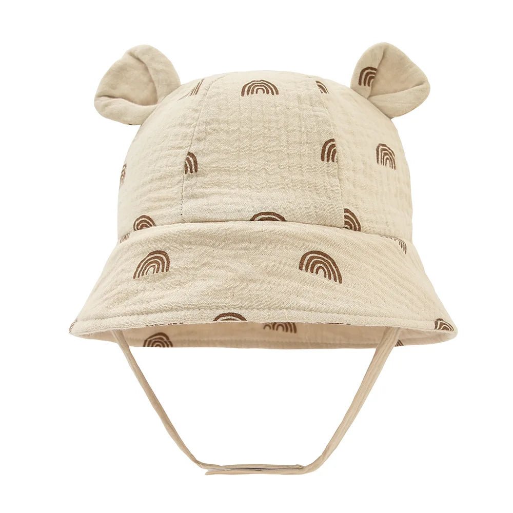 Chapeau bebe | en mousseline - Cigogne et bébé