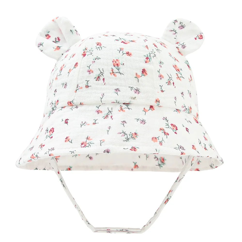 Chapeau bebe | en mousseline - Cigogne et bébé