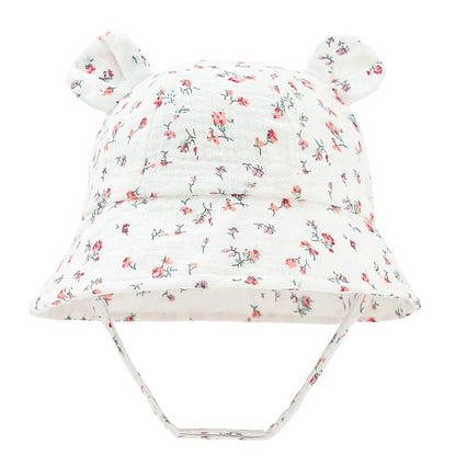 Chapeau bebe | en mousseline - Cigogne et bébé
