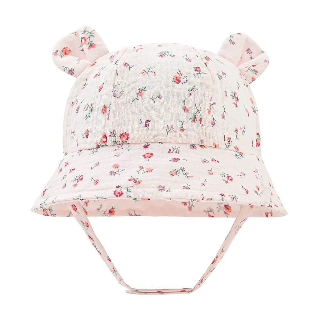 Chapeau bebe | en mousseline - Cigogne et bébé