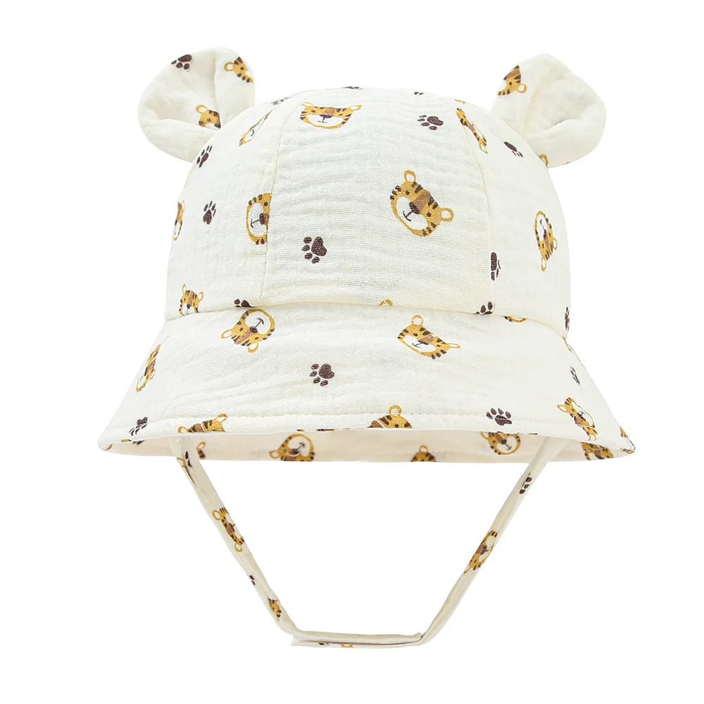 Chapeau bebe | en mousseline - Cigogne et bébé