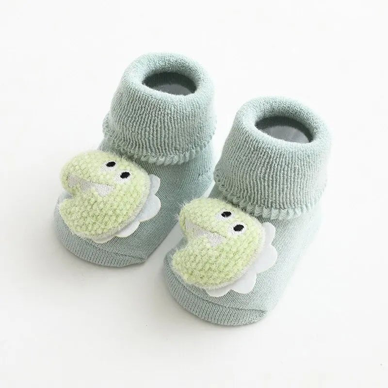 Chaussette bebe - Cigogne et bébé