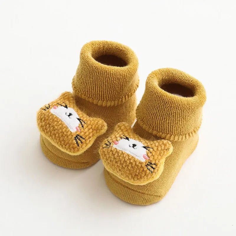 Chaussette bebe - Cigogne et bébé