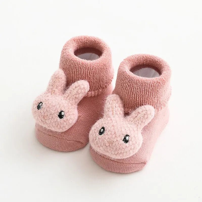 Chaussette bebe - Cigogne et bébé