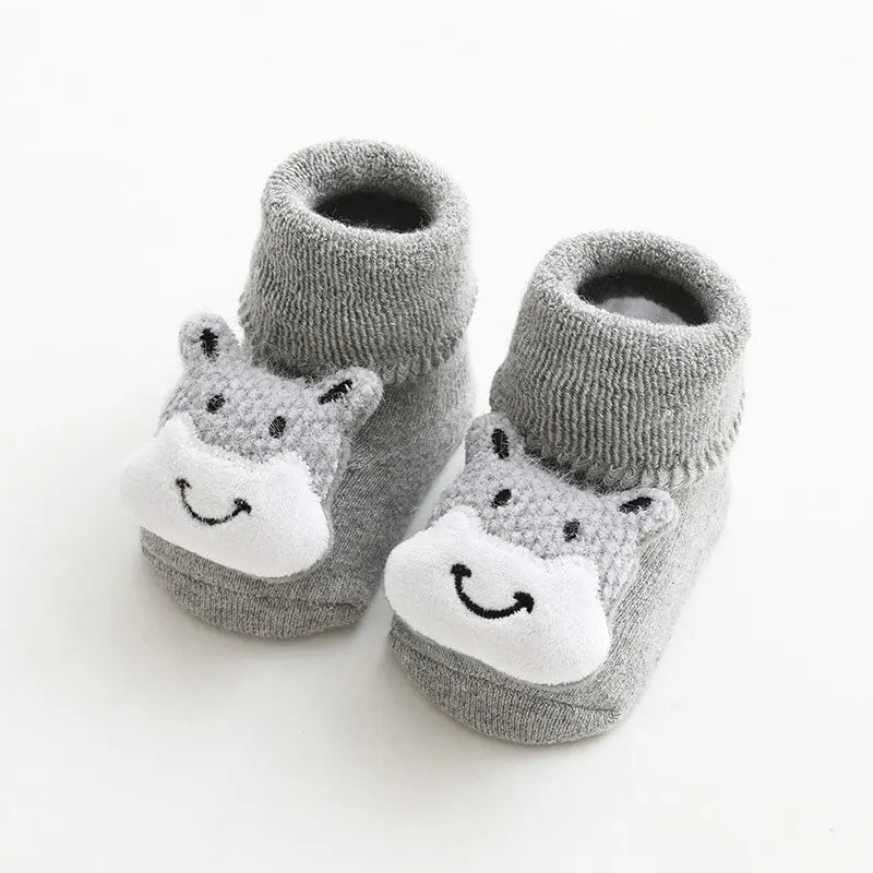Chaussette bebe - Cigogne et bébé