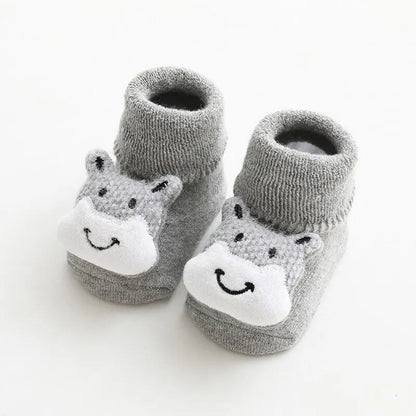 Chaussette bebe - Cigogne et bébé