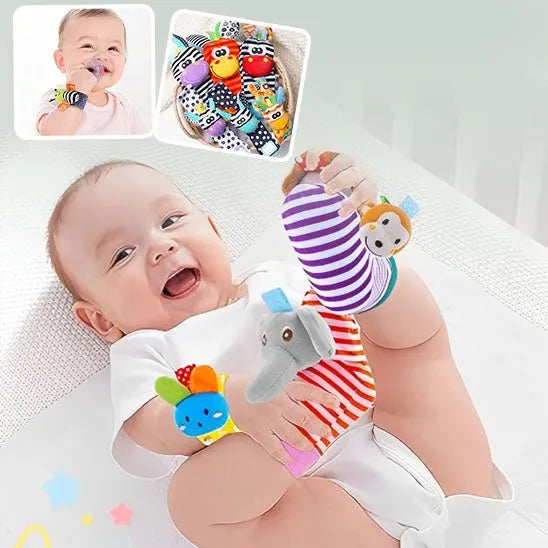 Hochet bébé | Chaussettes hochet d’éveil sensoriel