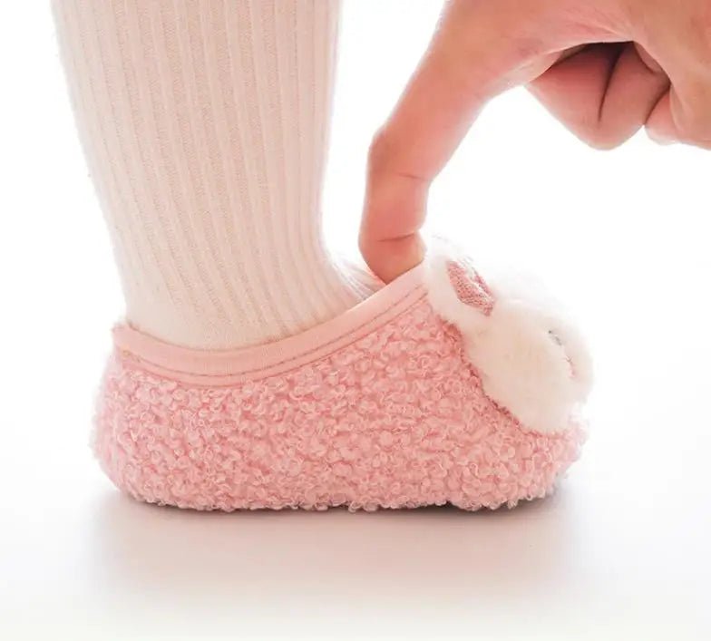 Chausson bebe - Cigogne et bébé