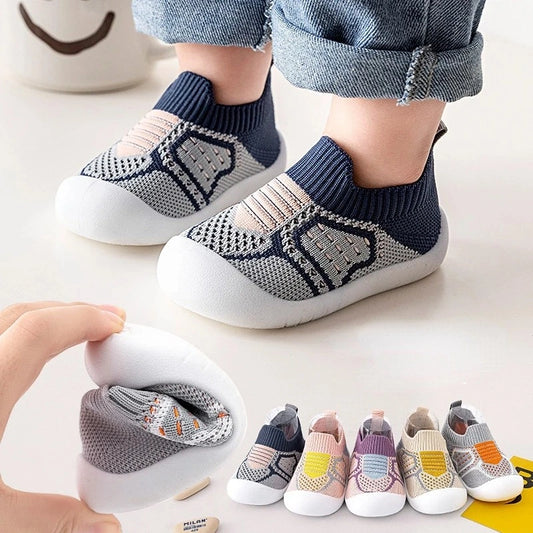 Ensemble de chaussures bébé colorées légères et antidérapantes pour premiers pas