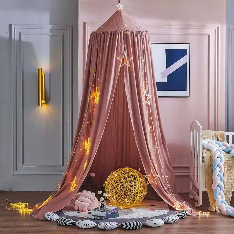 Ciel de lit - Cigogne et bébé