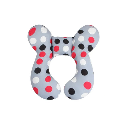 Coussin anti-chute bébé gris à pois multicolores, protection antichoc confortable pour les premiers déplacements de bébé