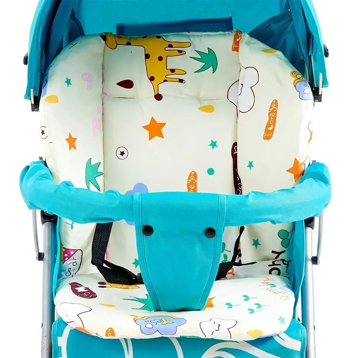 Coussin chaise haute - Cigogne et bébé