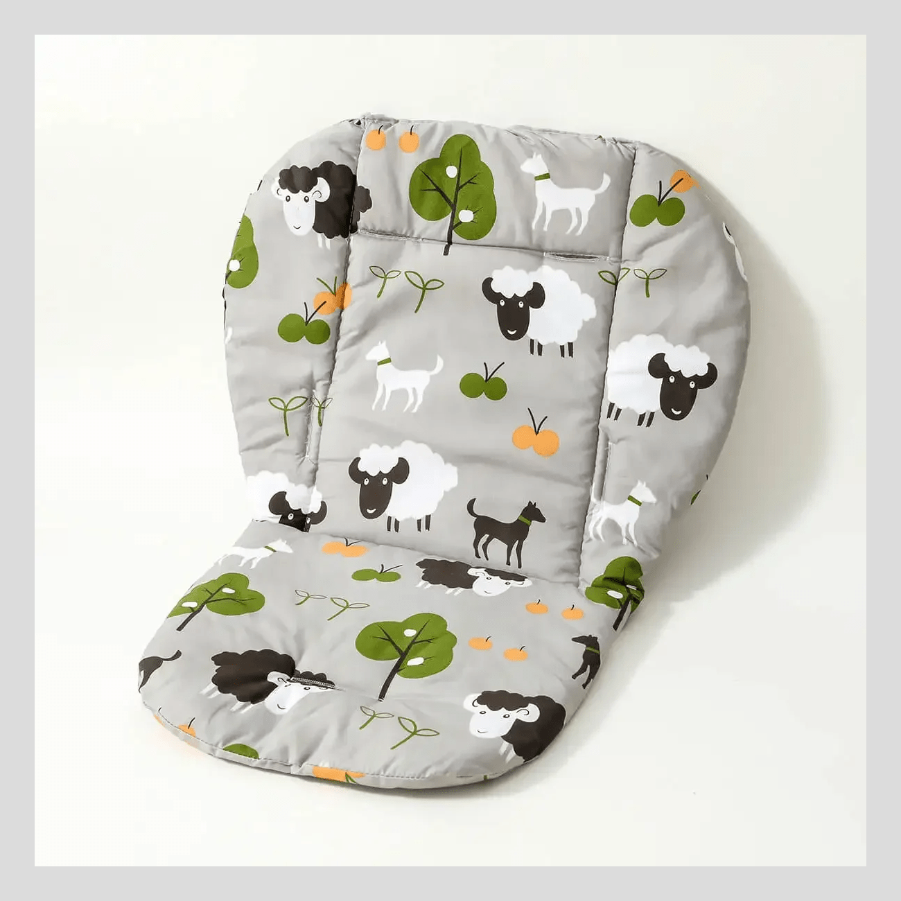 Coussin chaise haute - Cigogne et bébé