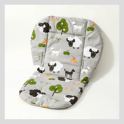 Coussin chaise haute - Cigogne et bébé