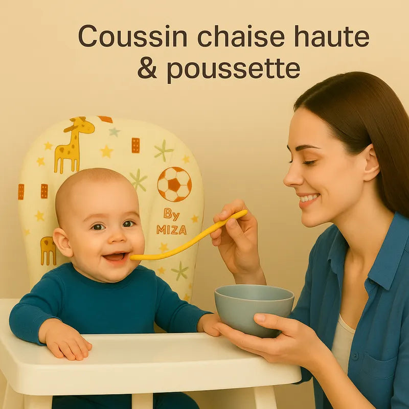 Coussin chaise haute & poussette pour bébé